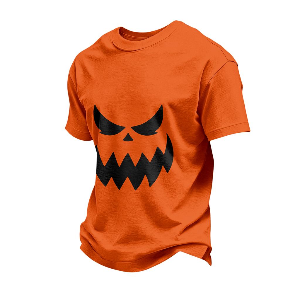 Men's Short Sleeve Halloween Print T-Shirt Casual Fashion Top