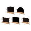 10Pcs Double Sided Blackboard Signs Small Tabletop Chalkboard Signs with Wood Stand Buffet Food Label Signs for Wedding