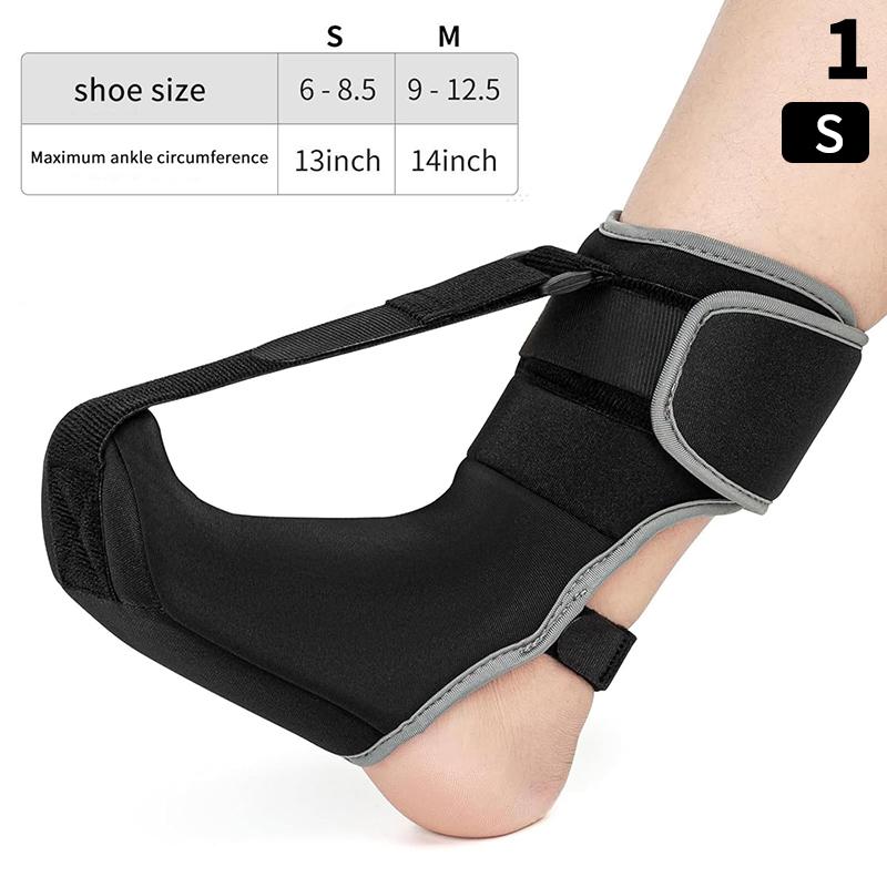 

Plantar Fasciitis Night Splint Adjustable Sponge Padding Ankle Arch Support Stretch Boot Tendonitis Relief Foot Drop Brace as the picture