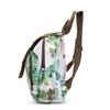 Women's Tropical Floral Nylon Backpack - Lightweight Multi-way Shoulder Bag for Travel & Daily Use