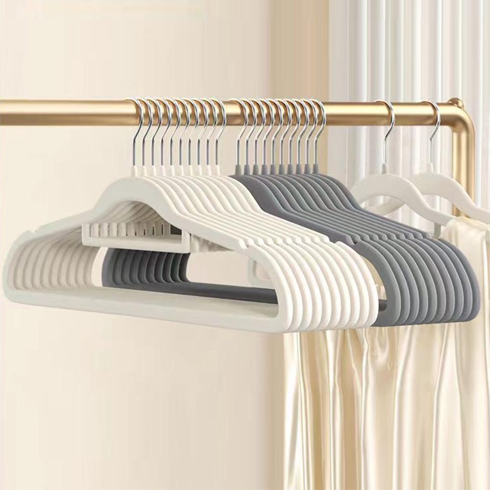 10/20Pcs Velvet Hangers Non-Slip Dressing Storage Suit Shirt Camisole Closet Organizer Save Space Prevents Shoulder Bulging New