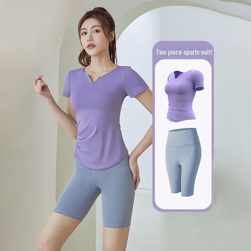 Women's Summer Yoga & Pilates Two-Piece Sports Suit