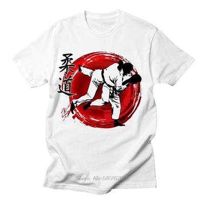 Judo tričko Pánské Krátký rukáv Bavlna Ležérní Móda Cool Vysoká kvalita Streetwear Harajuku Pohodlné Tepláková souprava Pánská trička