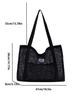 2025 One-Shoulder Transparent Mesh Tote Bag - Large Capacity Beach/Shopping Bag