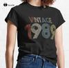 Vintage 1989 31th Birthday Made In 1989 31 Years Old Gift Classic TShirt Tee Shirt Unisexs WorkShirts