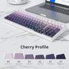 135 Key Side Printed Keycaps PBT Gradient Keycaps 75 Cherry Profile Minimalist Style Custom Keyboard Keycaps for Mechanical Keyboards Percent,