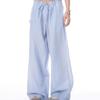 ICH MODE Women's Plaid Wide-Leg Casual Pants