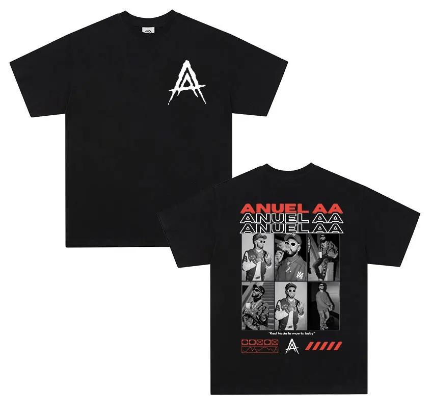 ANUEL AA Suitable for All Seasons New Model Personality Clothes Couples Unisex Oversized T-shirt High Quality Hot Product High-end Luxury