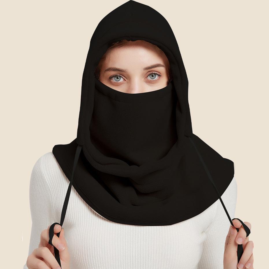 Autumn/Winter Velvet-Lined Windproof Hat & Scarf Combo with Ear Protection