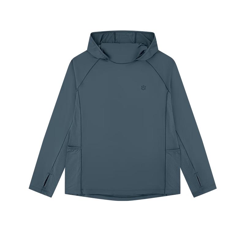 QIAODAN Men s Loose Fit Hooded Long Sleeve T-Shirt 190/3XL