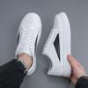 Man's Casual Leather Flats Shoes Platform Sneakers Trend Men Comfortable Low-top Sport Shoes No Slip Wear-resistant Hiking Shoes
