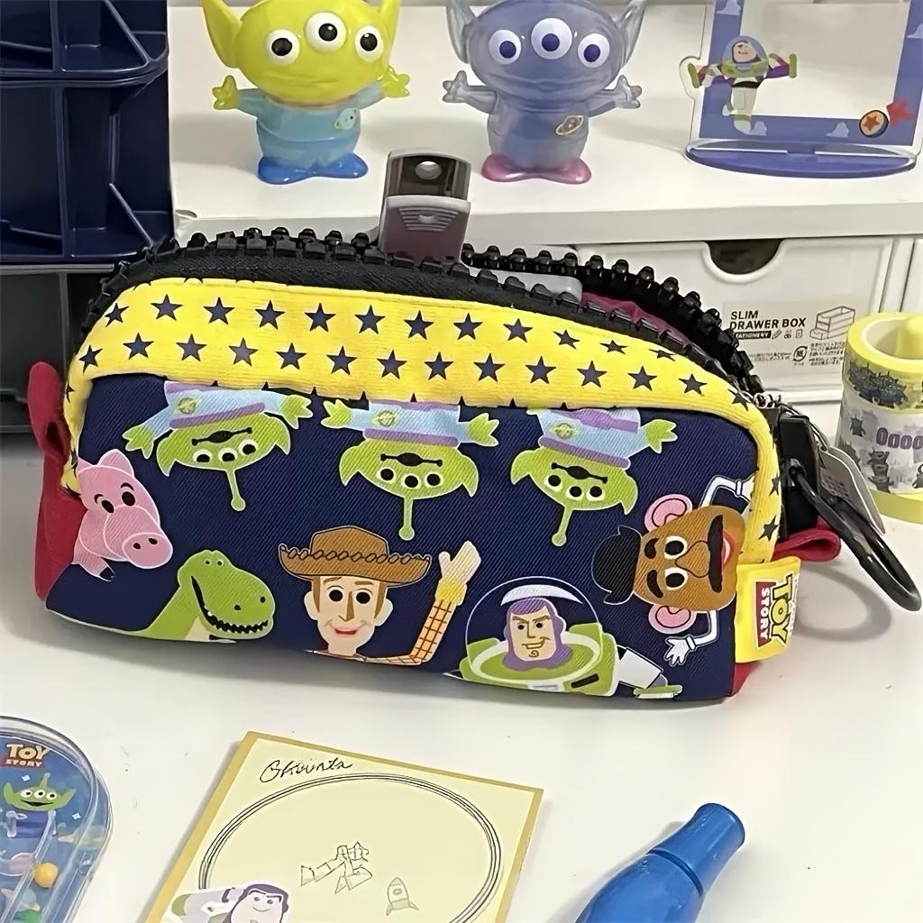 Disney Toy Story Large Capacity Pen Bag Student Canvas Stationery Bag Pencil Case
