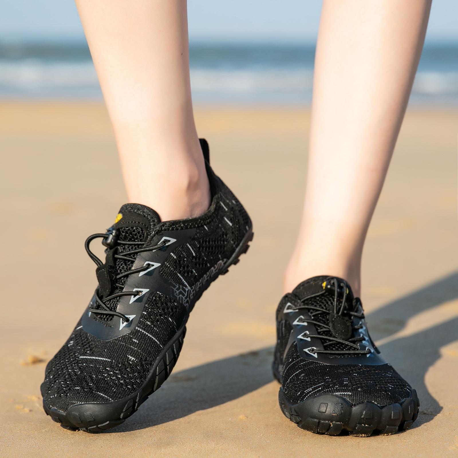 Herenschoenen, brede blotevoetenschoenen, lichte outdoor