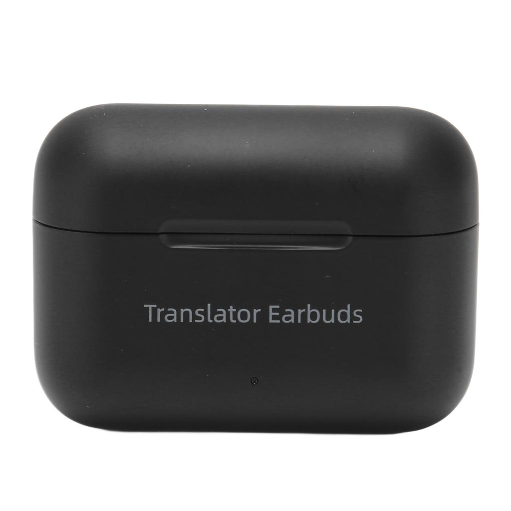 M6 Translation Earbuds Bluetooth 5.0 HiFi Stereo 71 Languages 56 Accents Translator Earphone for Business Travel Black
