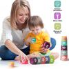 5 in 1 Baby Toys 6 to 12 to 18 Months, Montessori Toys for 1 Year Old, Montessori Toys for Babies 6-12 Months, Sensory Toys for Babies, Baby Tissue