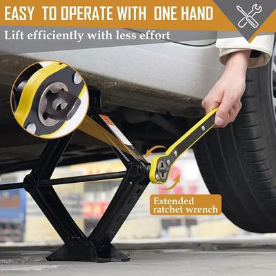 Auto Bespaar Moeite Krik Ratelsleutel Kruistype Staal Handgereedschap voor Reparatie Garage Band Wiel Lug Handvat Automotive Motorfiets Gereedschap