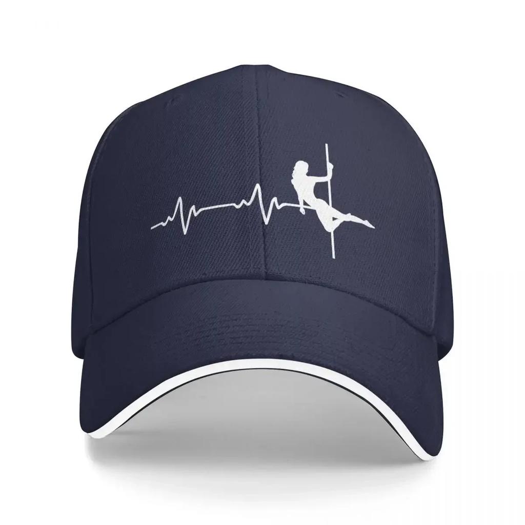 Heartbeat Pole Dance Pole Fitness Baseball Cap sun hat New In Hat summer hat For Women Unisexs