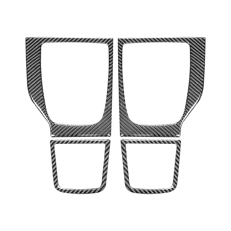 Kolfiber Bil Mittkonsol Växelväljare Panel Trim Ram Dekorationsdekal För Mazda 3 Axela 2014-2017 Tillbehör