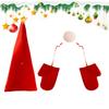 Santa Hat Tree Topper Plush Holiday Ornament Christmas Tree Top Decoration For Indoor Outdoor Party Gathering Winter Home Stage