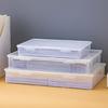 Portable Storage Container for Office Supplies Stackable Document Box Moisture Proof Plastic Bin Magazine Organizer