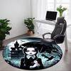 1PC Wednesday Addams Office Round Rug, Non-slip, Soft and Durable Office Rug for Interior Decoration, Perfect for Office, Beautiful Decoration