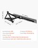 Tow Behind Dethatcher, 183 cm Tow Dethatcher with 36 Steel Tines, 3-Point Lawn Dethatchers Rake with Attachments for Tractor, Landscape Rake for