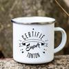 Super Tonton Papy Printed Funny Enamel Creative Coffee Cups Camping Mugs Handle Drinkware Vacation Mug Father's Day Best Gifts