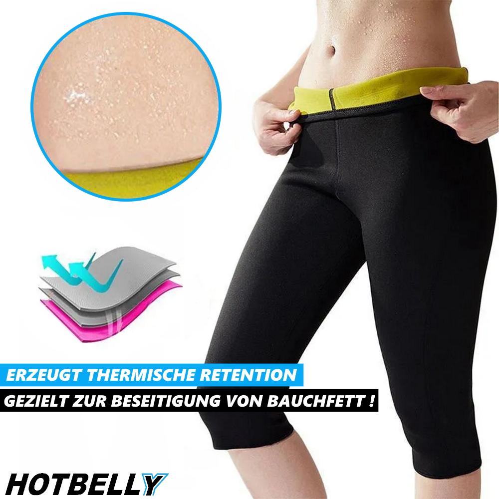 HOTBELLY Neoprene Sweat Pants Sauna Pants Hot Yoga Pants Sport Slimming Fitness Pants