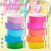 10 rolls Tearable Rainbow-colored Washi Tape Fluorescent Journals Tape  Gift