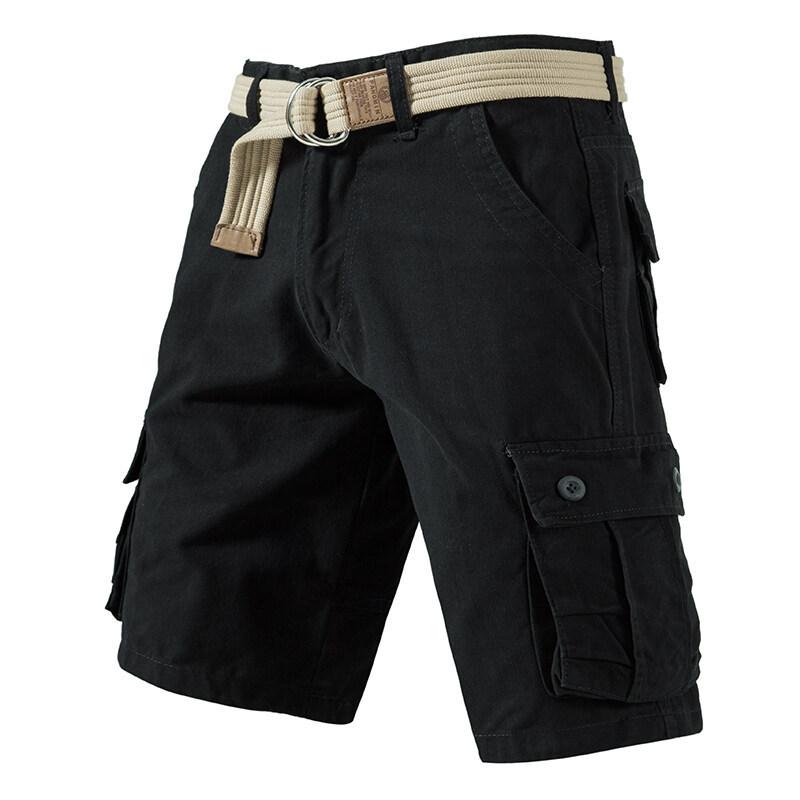 Sommer Herre Bomullsshorts Herre Femtedelsbukser Fritidsbukser Løse Bukser Herre Fritidsshorts