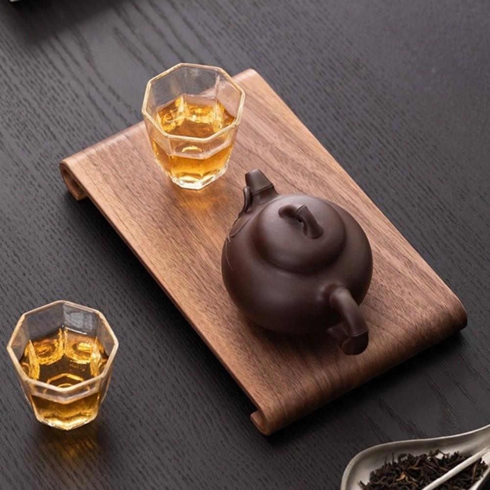 Black Walnut Heat-resistant Tray Rectangular Coffee Table Tray Walnut Tea Tray  Restaurant