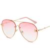 Fashion Luxury Rimless Metal Frame Bee Sunglasses Women Men Vintage Round Oversized Mirror Sun Glasses Brand Designer UV400
