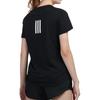 Adidas T Shirts Women's Black Crew Neck Moderate Straight Fit GC6649