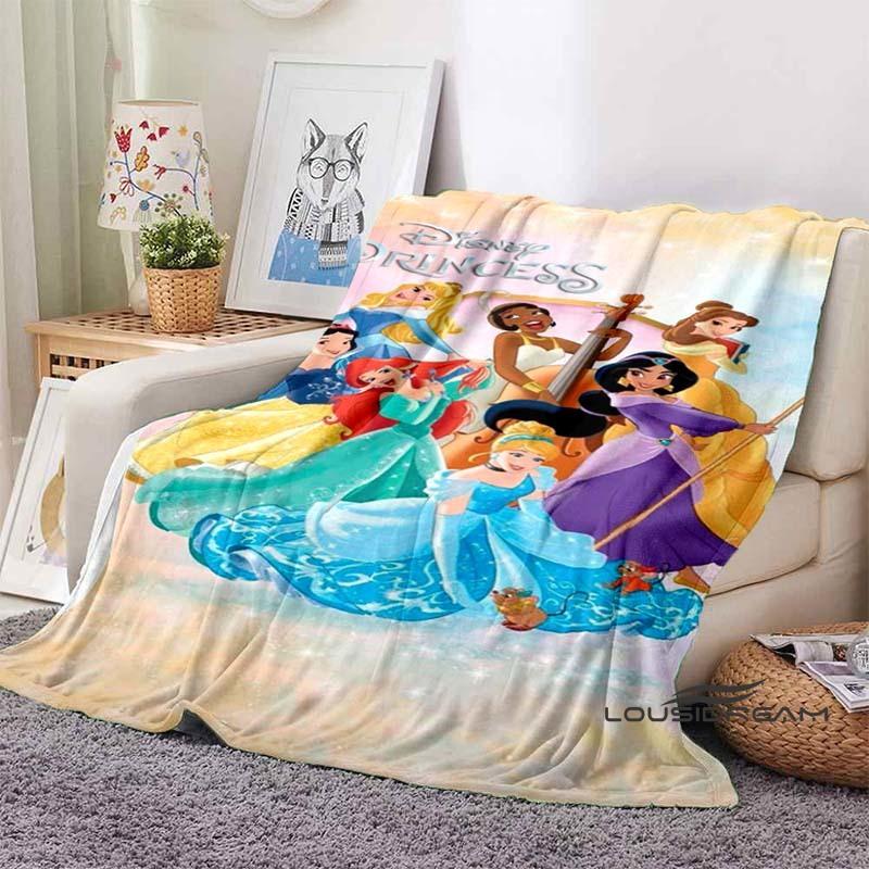 3D Printed Disney Princess Cartoon Blanket, Suitable for All Seasons, Wearable By Children and Adults, A Luxurious Gift Choice.