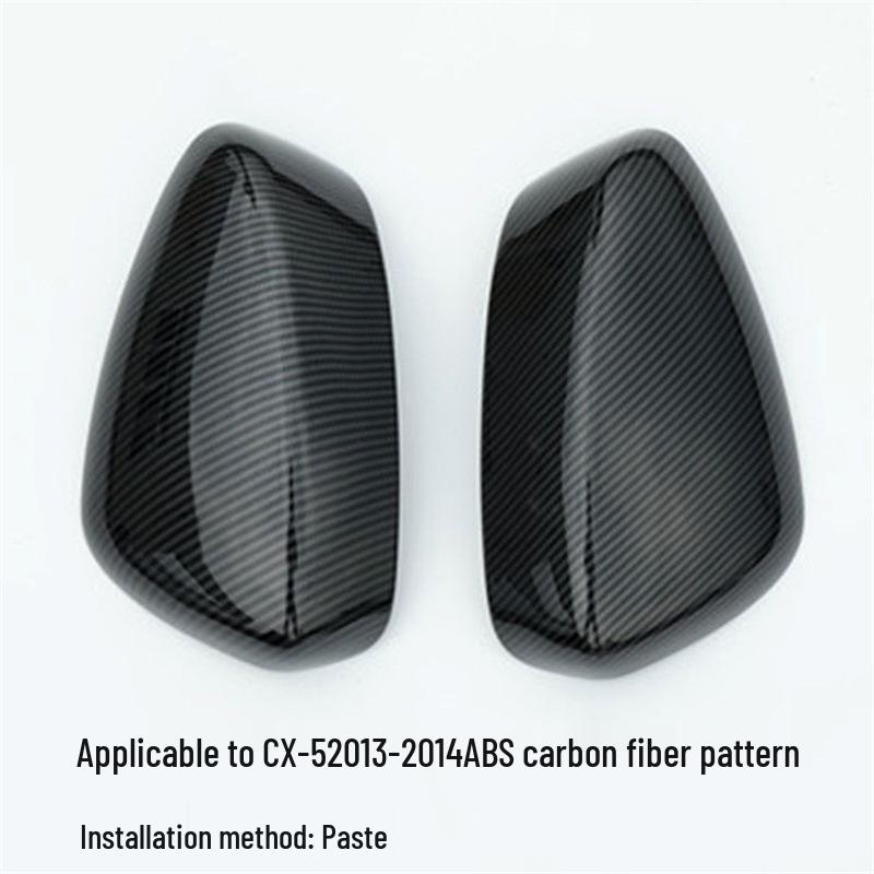 Mazda CX3 CX4 CX5 Rearview Mirror Cover Carbon Fiber Pattern (2013-2021 models)