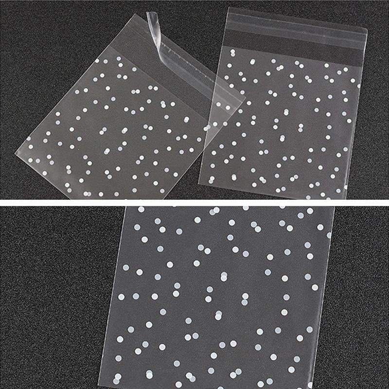 100Pcs/Set Gift Biscuits Bag Packaging Bread Baking Candy Cookies Package Bag