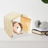 Bunny Tunnel Space-Saving Cage Decor Animal Tunnel With Acrylic Door For Hedgehog Chinchilla Hamster Chewing Resting Playing