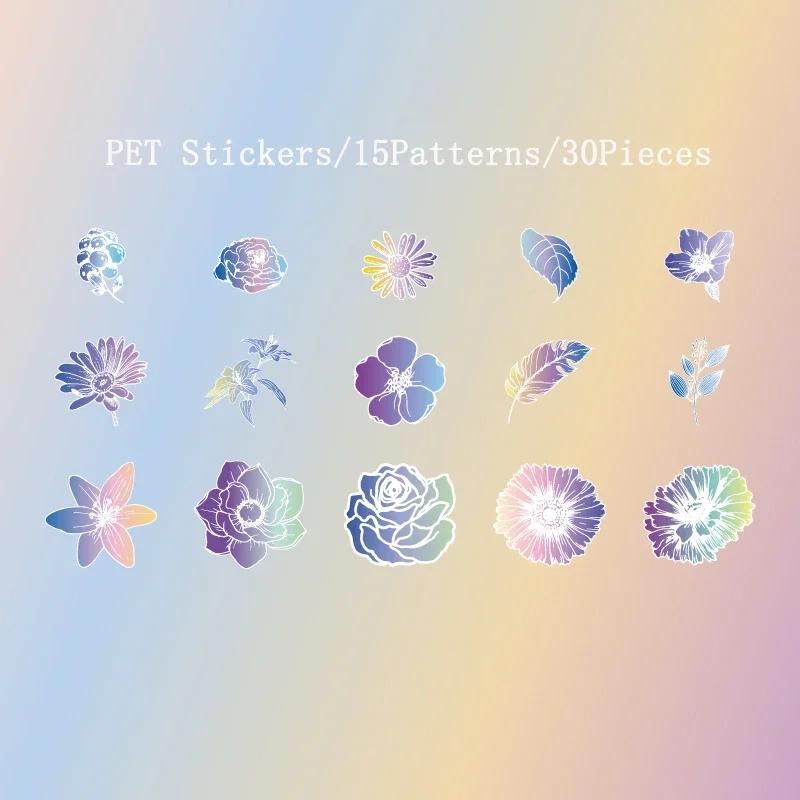 

Journamm 30pcs/pack Butterfly Stickers for Junk Journal Waterproof PET DIY Scrapbooking Collage Photo Aesthetics Decor Stickers