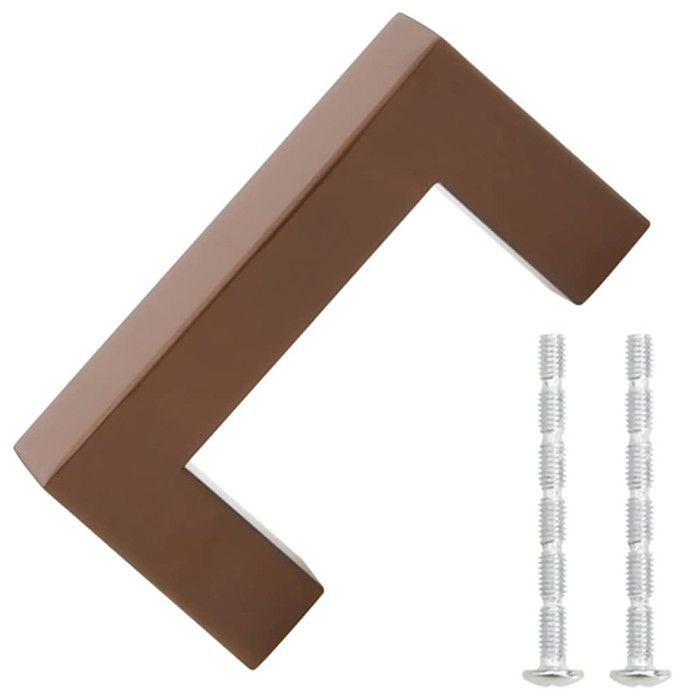 VidaXL Cabinet Handles 10 Pcs, Cupboard Handles, T-Shaped Handles Kitchen Home Interior, Bronze 64 Mm Steel 155404