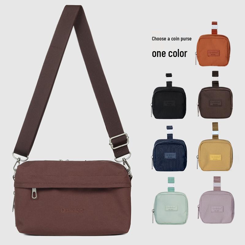 Black Waterproof Multifunctional Travel Passport Chest Bag - Portable, Large Capacity Crossbody Stroller Bag