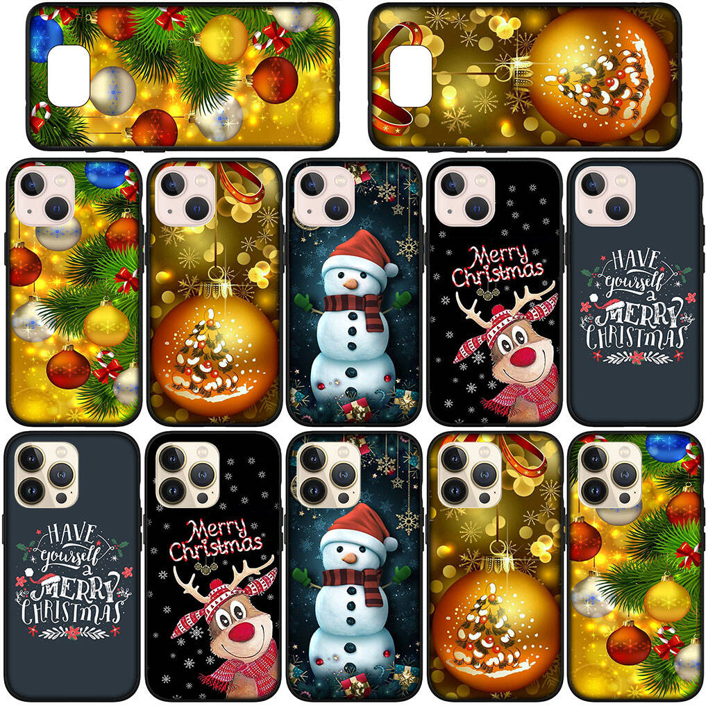 Case for iPhone 17 16 15 Xiaomi Poco F8 F7 X7 X6 M8 C85 C75 C71 Redmi Note 14 13 12 11 Pro Max A3 A4 14C 13C 15C Deer Decoration Merry Christmas Tree