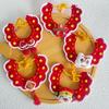 New Year Red Knitted Scarf for Cats and Dogs - Warm Wool Bib for Spring Festival