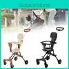 Four Wheeled Collapsible Baby Stroller Lightweight Foldable Convertible Seat