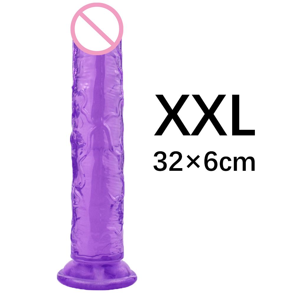 Strong Suction Cup Jelly G-spot Dildo Huge Lifelike Penis Dick Anal Female Sexy Products Sex Toys