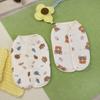 Pet Vest Small Dog Clothes Cat Autumn Winter Bear Pattern Warm Comfortable Baby Cotton Vest Teddy Bechon Small Dog Clothes