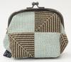 Goshiki Purse Checkered Hikita Hanpu-do "KYOTO JAPAN"