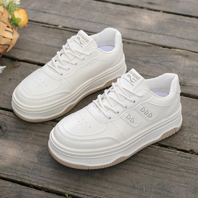 Fashion Hot selling Women's Thick Bottom Platform Sneakers Spring 2025 New Style Versatile Fashionable and beautiful Shoes Sole
