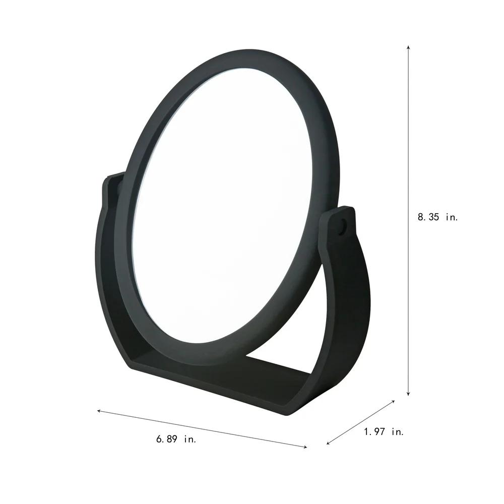 Swivel Double Sided 10X Magnification Rubberized Vanity Mirror Freestanding Makeup Mirror Ideal Dressers Desks and Vanities