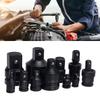 11 Piece Drive Socket Adapter and Reducer Set with Universal Joint Rotation for Efficient Tool Conversion Workshop Needs