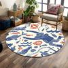 Sailor and Ocean Life Pattern Rug Print Round Rug, Living Room, Bedroom, Playroom Carpet, Non Slip Floor Mat, Gift